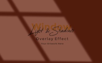 Window Sunlight Shadow Overlay Effect Mockup 371