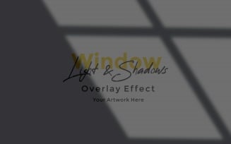 Window Sunlight Shadow Overlay Effect Mockup 372