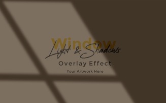 Window Sunlight Shadow Overlay Effect Mockup 373