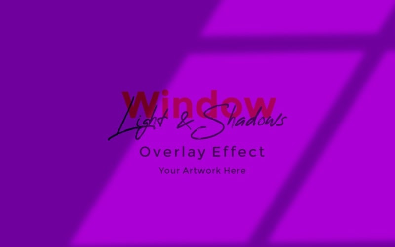 Window Sunlight Shadow Overlay Effect Mockup 376 Product Mockup