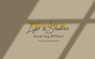 Window Sunlight Shadow Overlay Effect Mockup 377