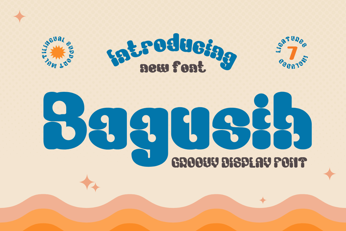 Bagusih | Groovy Retro Font