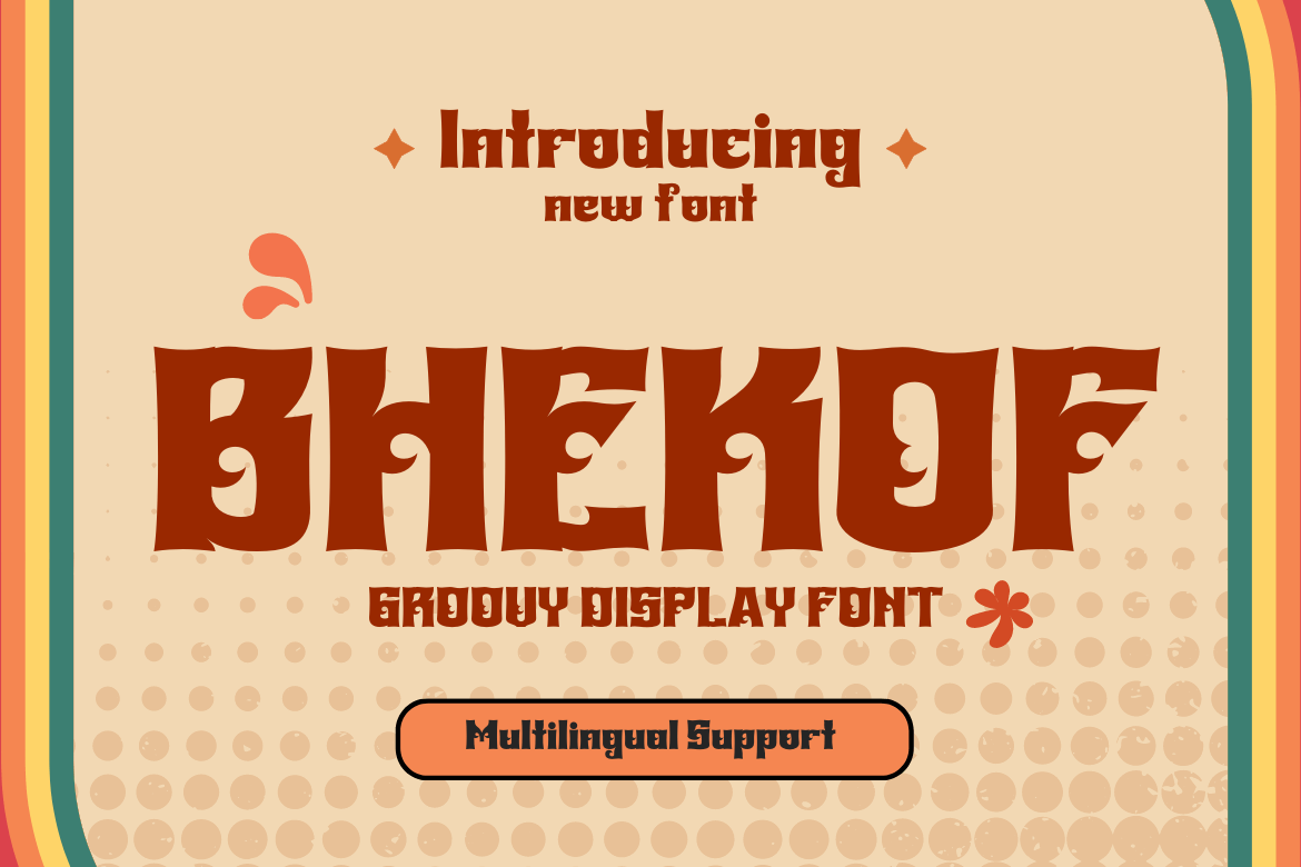 BHEKOF | Groovy Retro Font