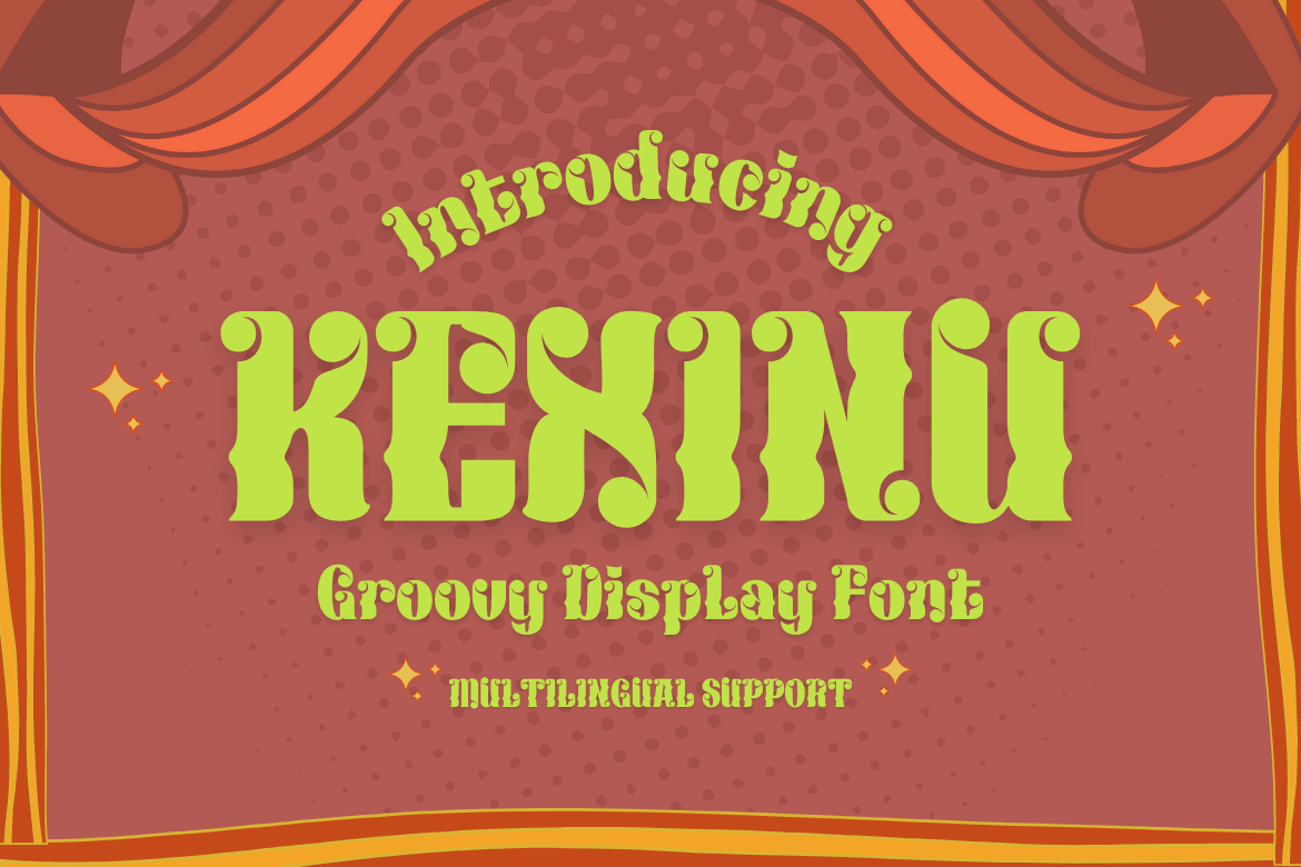 KEXINU | Groovy Retro Font