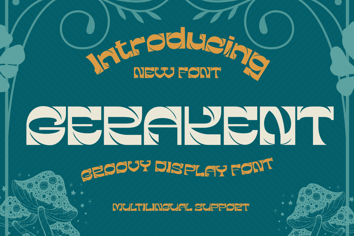 GERAKENT | Groovy Retro Font