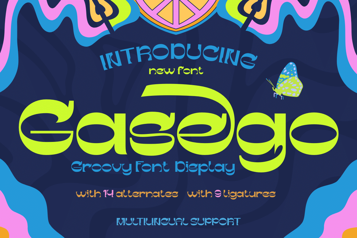 Gesego | Groovy Retro Font