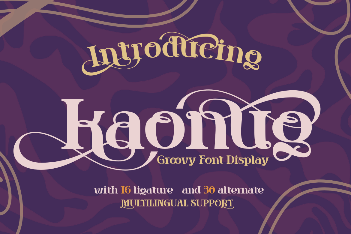 kaonug | Groovy Retro Font