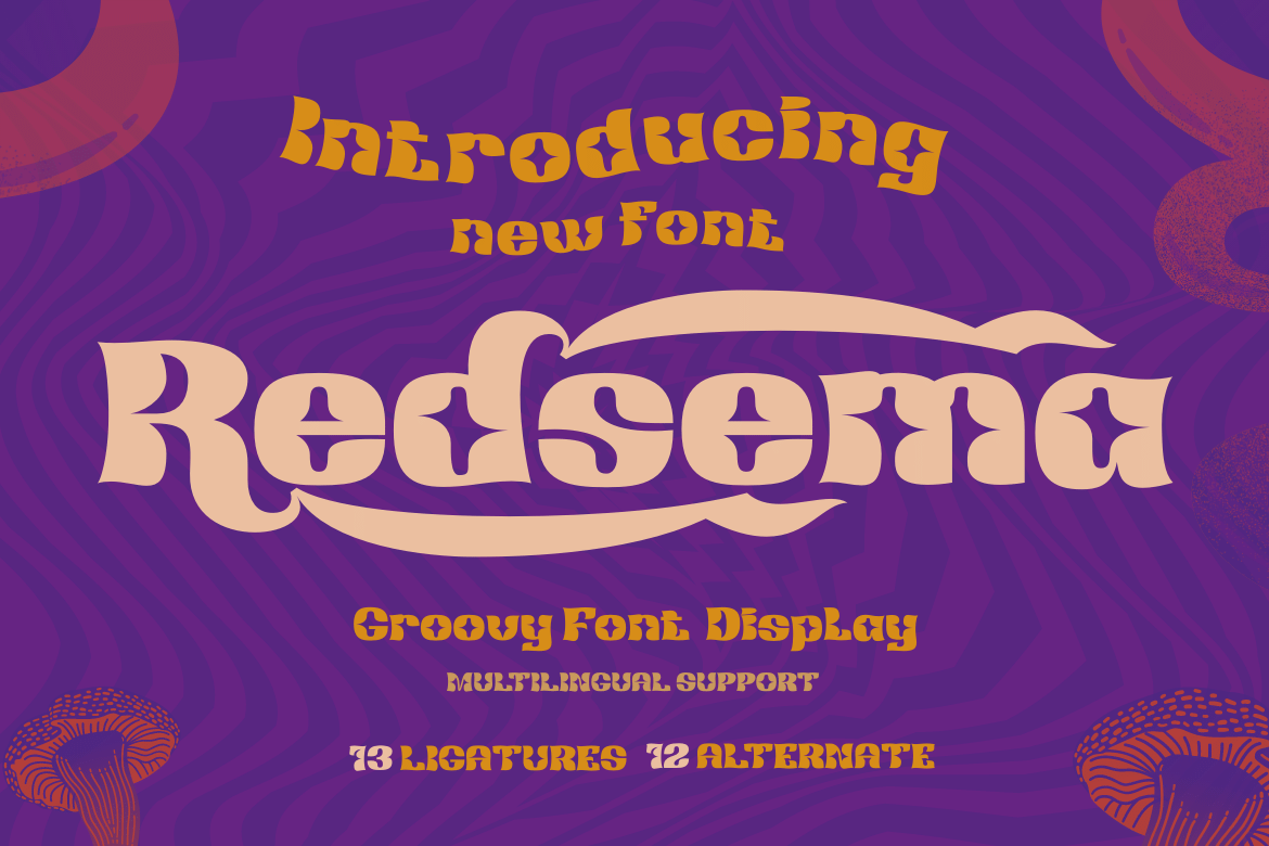 Redsema | Groovy Retro Font