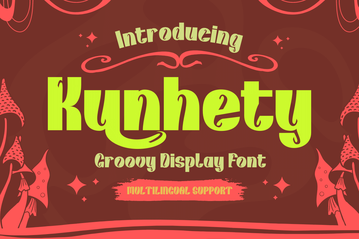 Kunhety | Groovy Retro Font