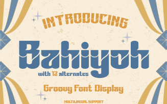 Bahiyoh | Groovy Retro Font