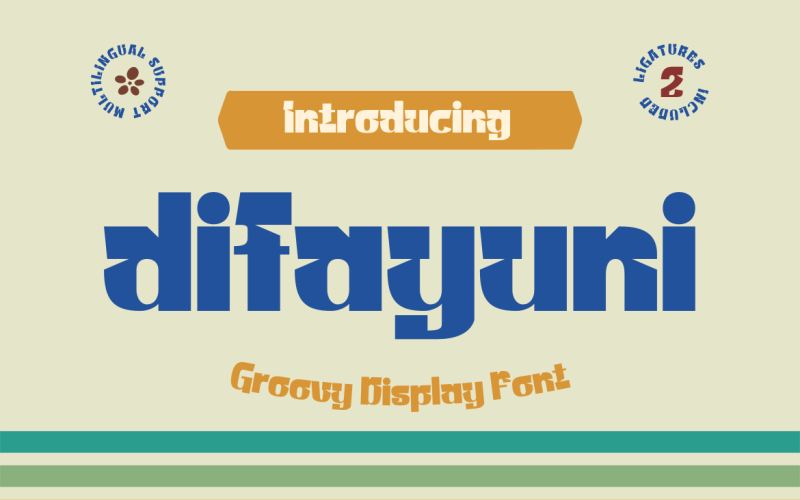 difayuni | Groovy Retro Font
