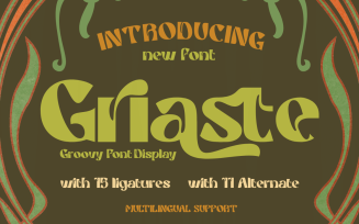 Griaste | Groovy Retro Font