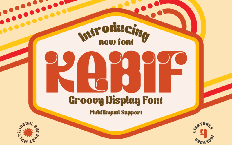KABIF | Groovy Retro Font