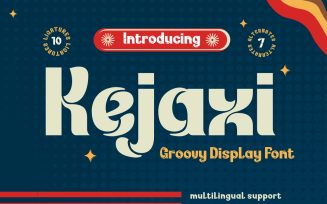 Kejaxi | Groovy Retro Font
