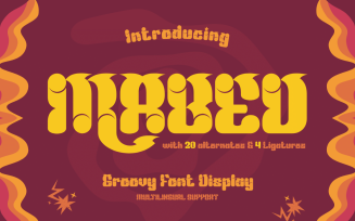 Mabed | Groovy Retro Font