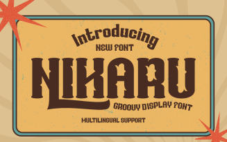NIKARU | Groovy Retro Font