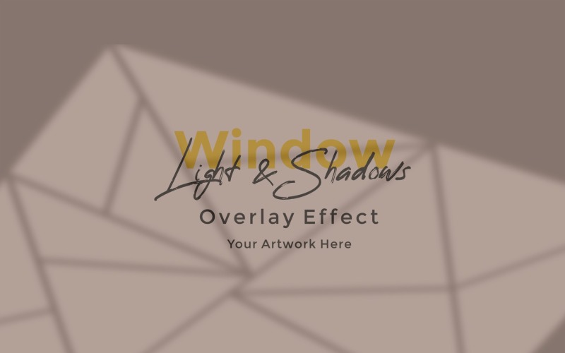 Window Sunlight Shadow Overlay Effect Mockup 308 Product Mockup