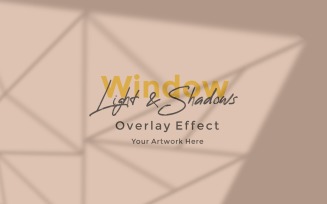 Window Sunlight Shadow Overlay Effect Mockup 310