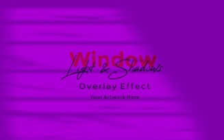 Window Sunlight Shadow Overlay Effect Mockup 316