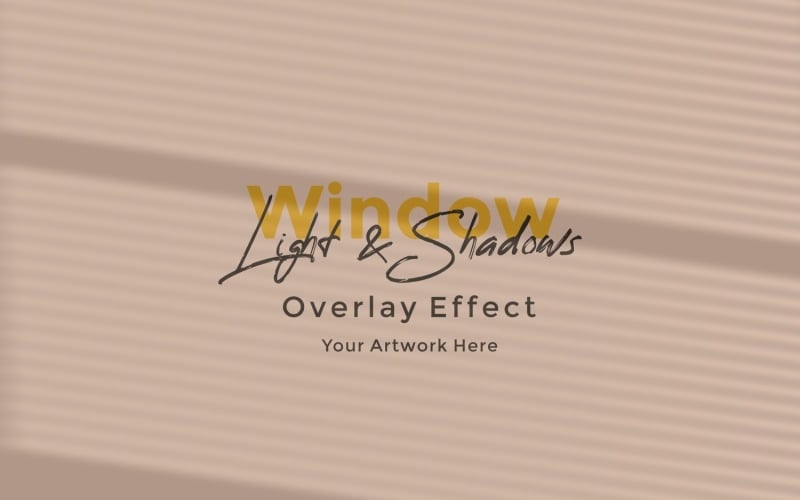 Window Sunlight Shadow Overlay Effect Mockup 320 Product Mockup