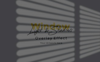 Window Sunlight Shadow Overlay Effect Mockup 322
