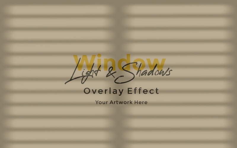 Window Sunlight Shadow Overlay Effect Mockup 327 Product Mockup