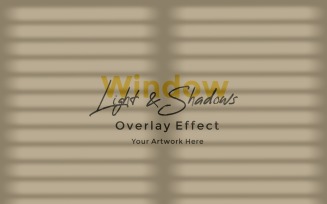 Window Sunlight Shadow Overlay Effect Mockup 327