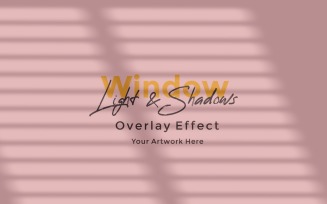 Window Sunlight Shadow Overlay Effect Mockup 329