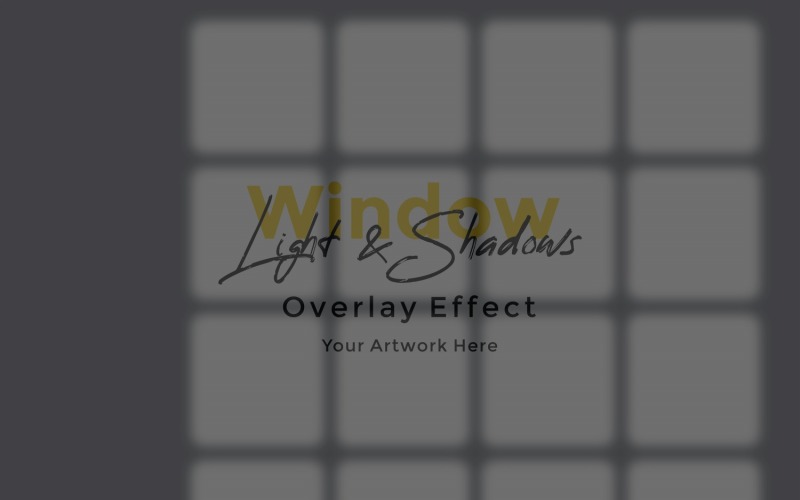 Window Sunlight Shadow Overlay Effect Mockup 332 Product Mockup