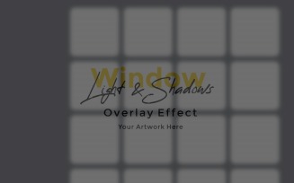 Window Sunlight Shadow Overlay Effect Mockup 332