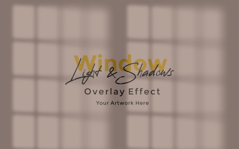 Window Sunlight Shadow Overlay Effect Mockup 338 Product Mockup