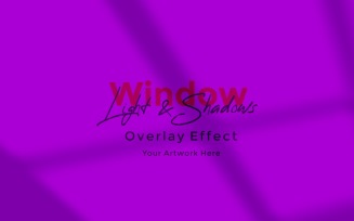 Window Sunlight Shadow Overlay Effect Mockup 346