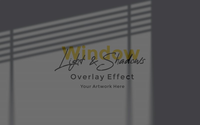 Window Sunlight Shadow Overlay Effect Mockup 352 Product Mockup