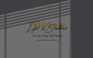 Window Sunlight Shadow Overlay Effect Mockup 352