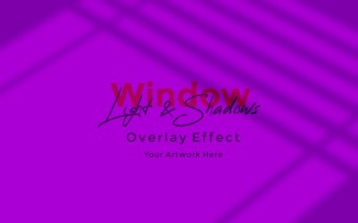 Window Sunlight Shadow Overlay Effect Mockup 356