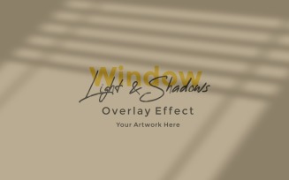 Window Sunlight Shadow Overlay Effect Mockup 357