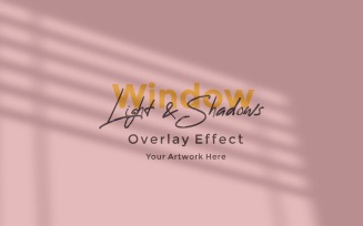 Window Sunlight Shadow Overlay Effect Mockup 359