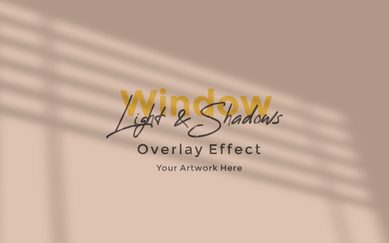 Window Sunlight Shadow Overlay Effect Mockup 360 Product Mockup