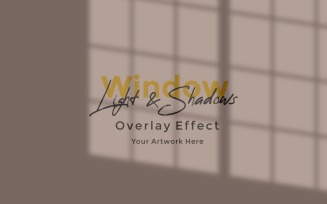 Window Sunlight Shadow Overlay Effect Mockup 368
