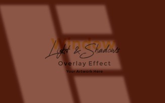 Window Sunlight Shadow Overlay Effect Mockup 381