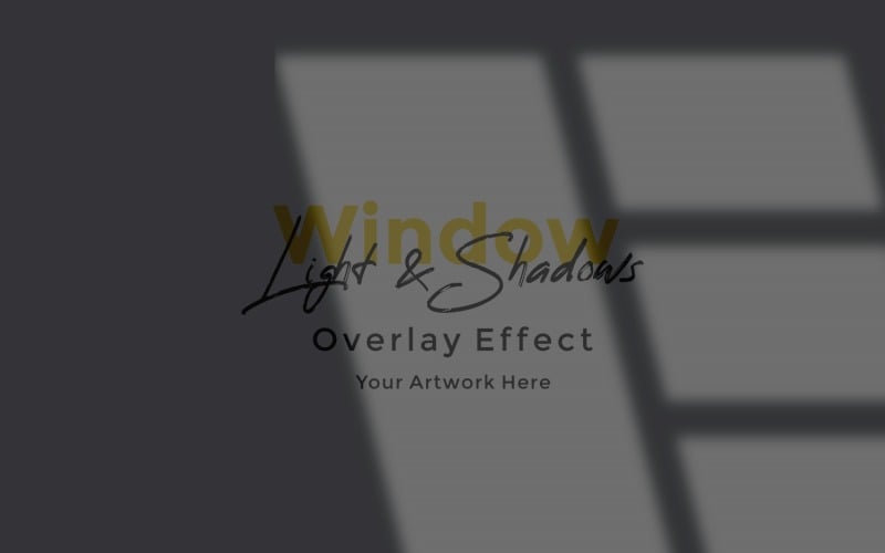 Window Sunlight Shadow Overlay Effect Mockup 382 Product Mockup