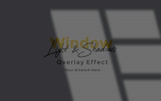 Window Sunlight Shadow Overlay Effect Mockup 382