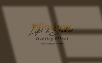 Window Sunlight Shadow Overlay Effect Mockup 383