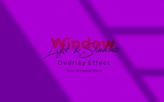 Window Sunlight Shadow Overlay Effect Mockup 386