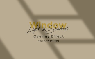 Window Sunlight Shadow Overlay Effect Mockup 387