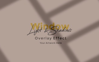 Window Sunlight Shadow Overlay Effect Mockup 388