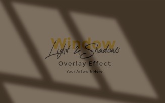 Window Sunlight Shadow Overlay Effect Mockup 393