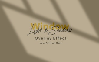 Window Sunlight Shadow Overlay Effect Mockup 397
