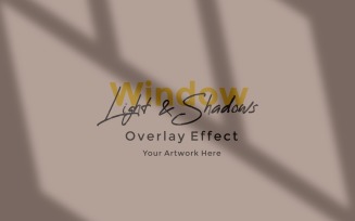Window Sunlight Shadow Overlay Effect Mockup 398