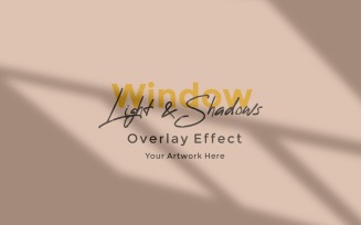 Window Sunlight Shadow Overlay Effect Mockup 400